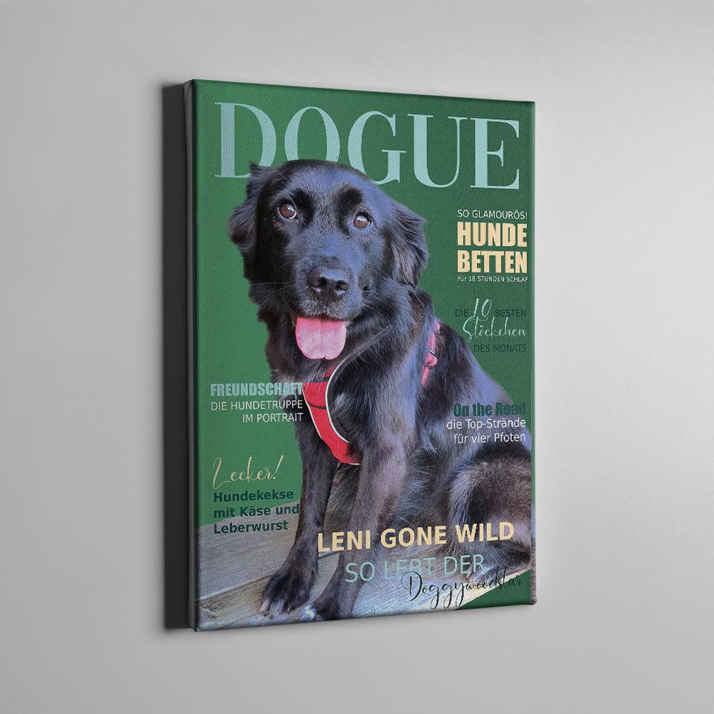Dogue personalisierte Hundeleinwand