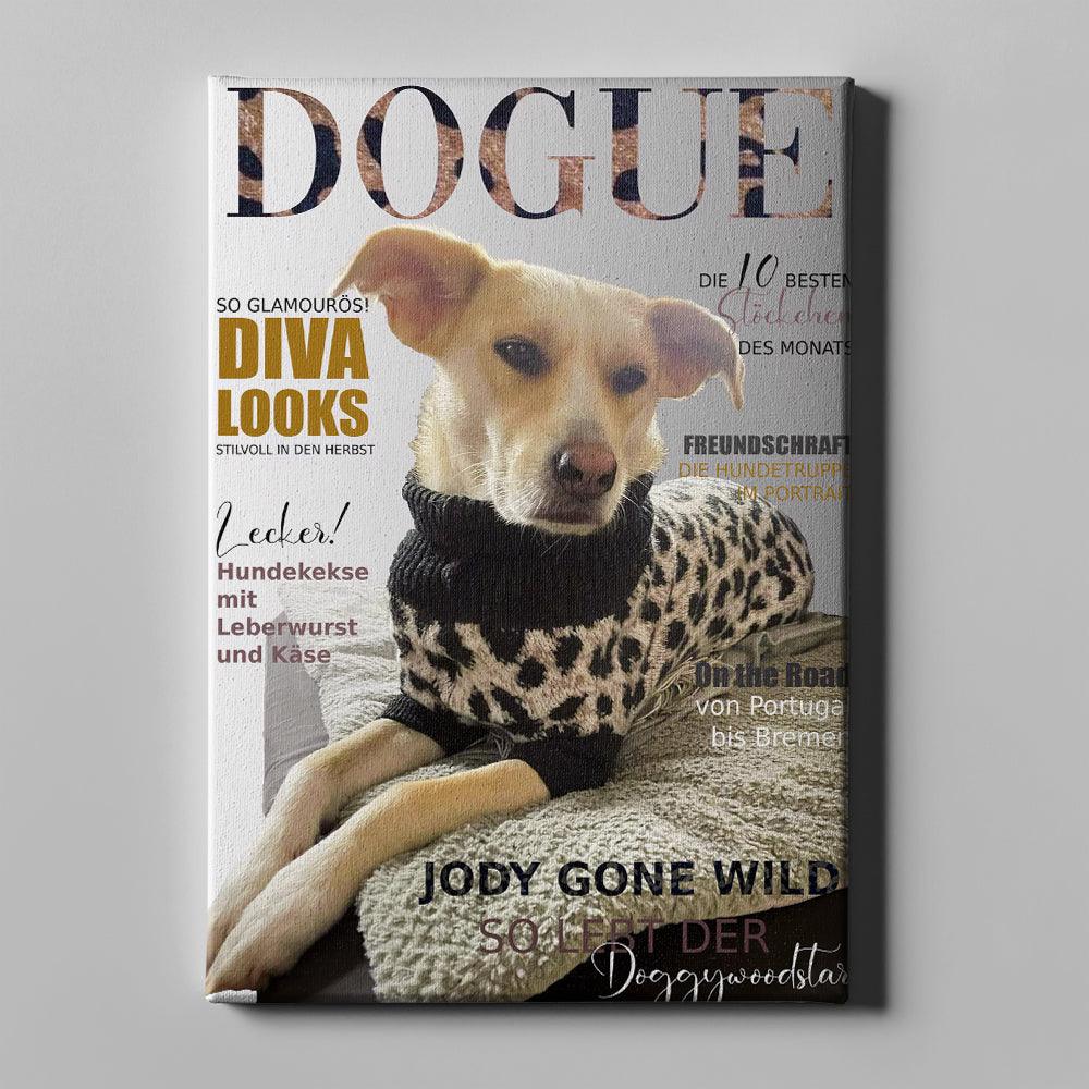 Dogue personalisierte Hundeleinwand