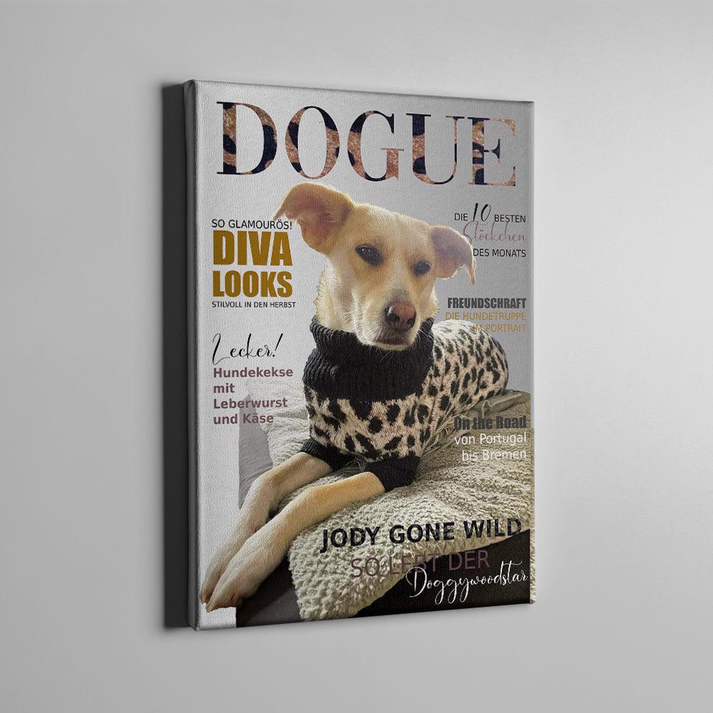 Dogue personalisierte Hundeleinwand