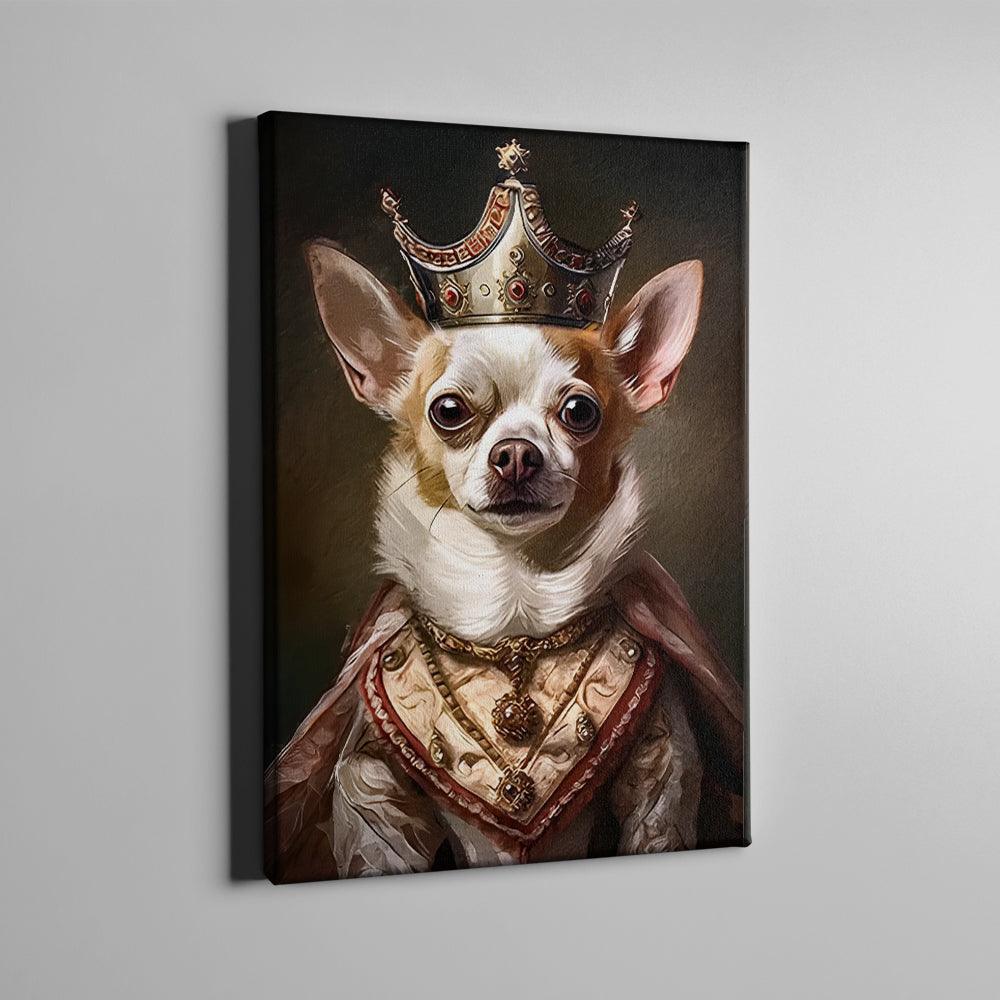 Royal personalisierte Hundeleinwand