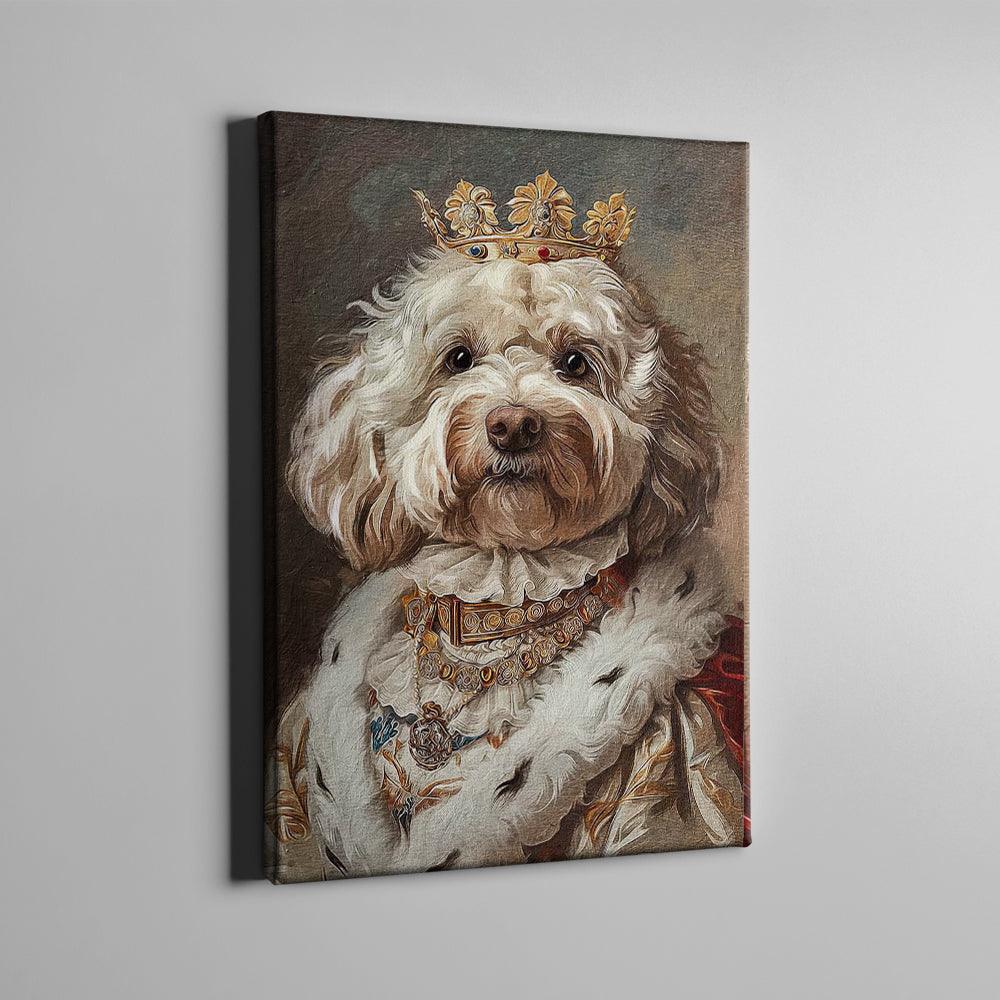 Royal personalisierte Hundeleinwand