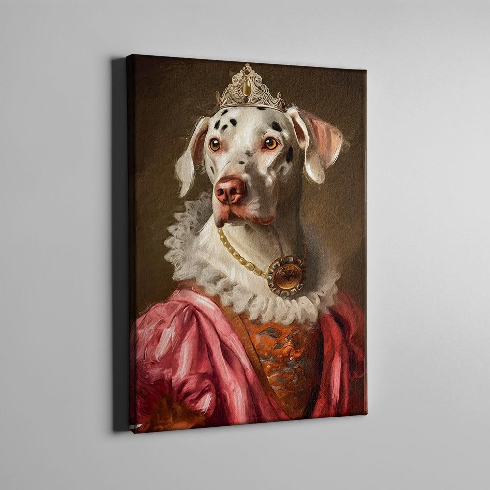 Royal personalisierte Hundeleinwand