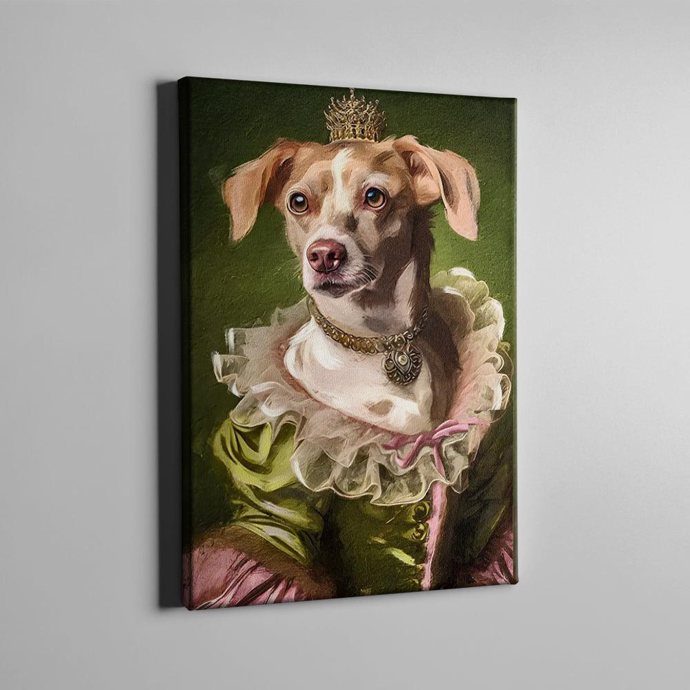 Royal personalisierte Hundeleinwand