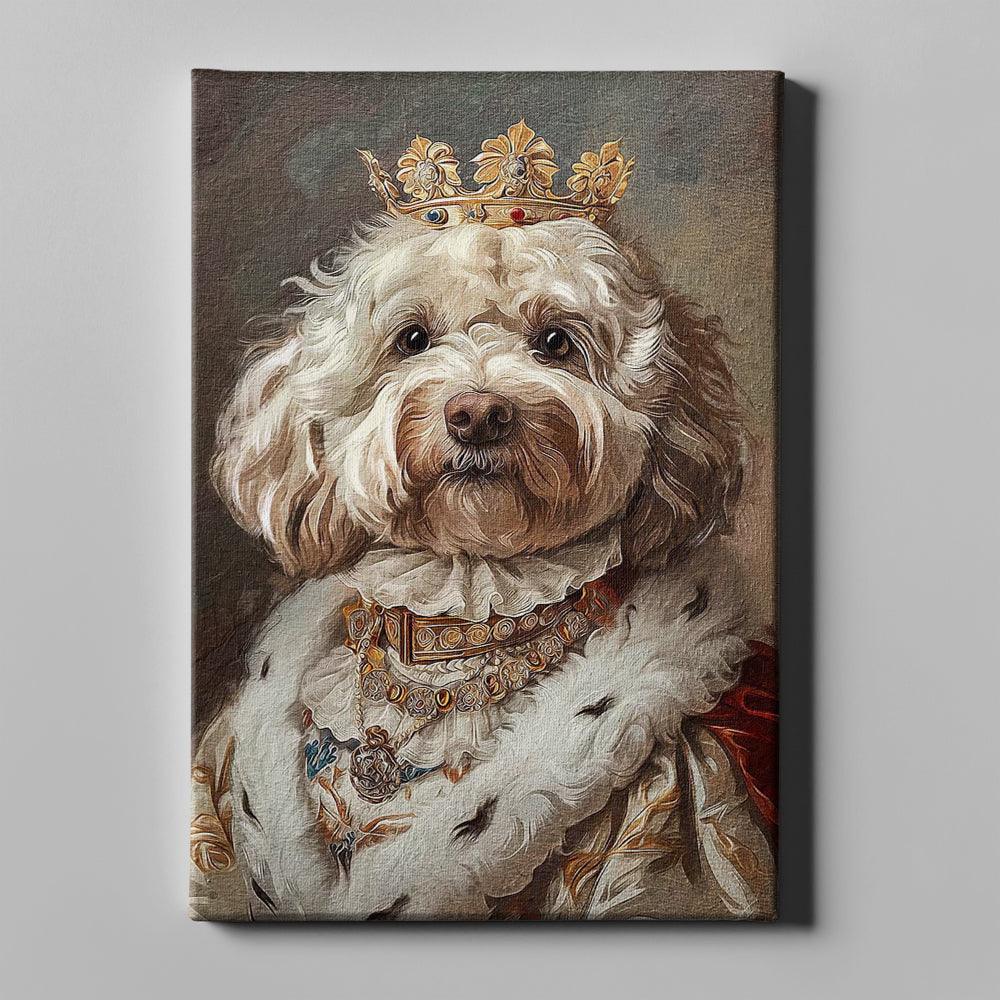 Royal personalisierte Hundeleinwand