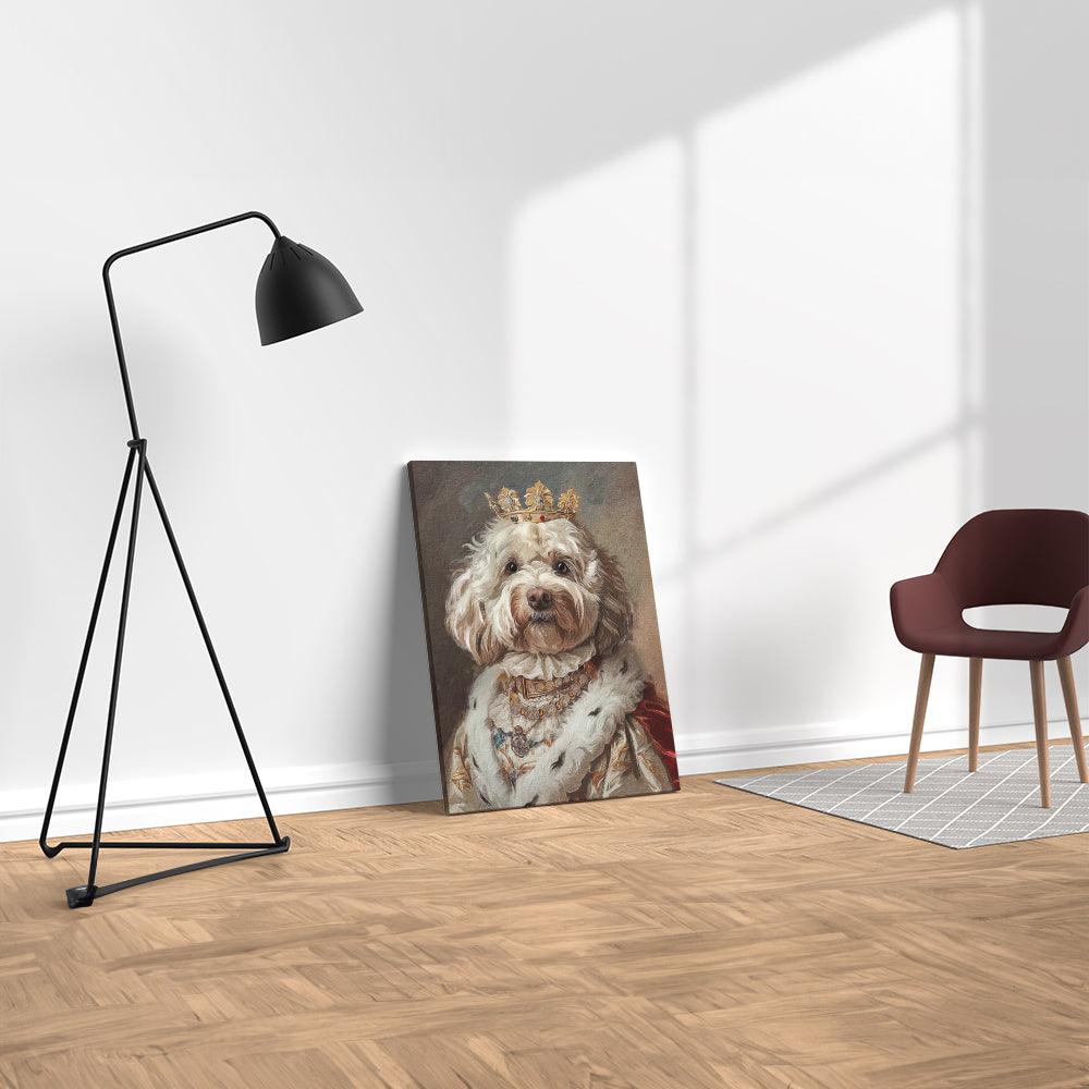 Royal personalisierte Hundeleinwand