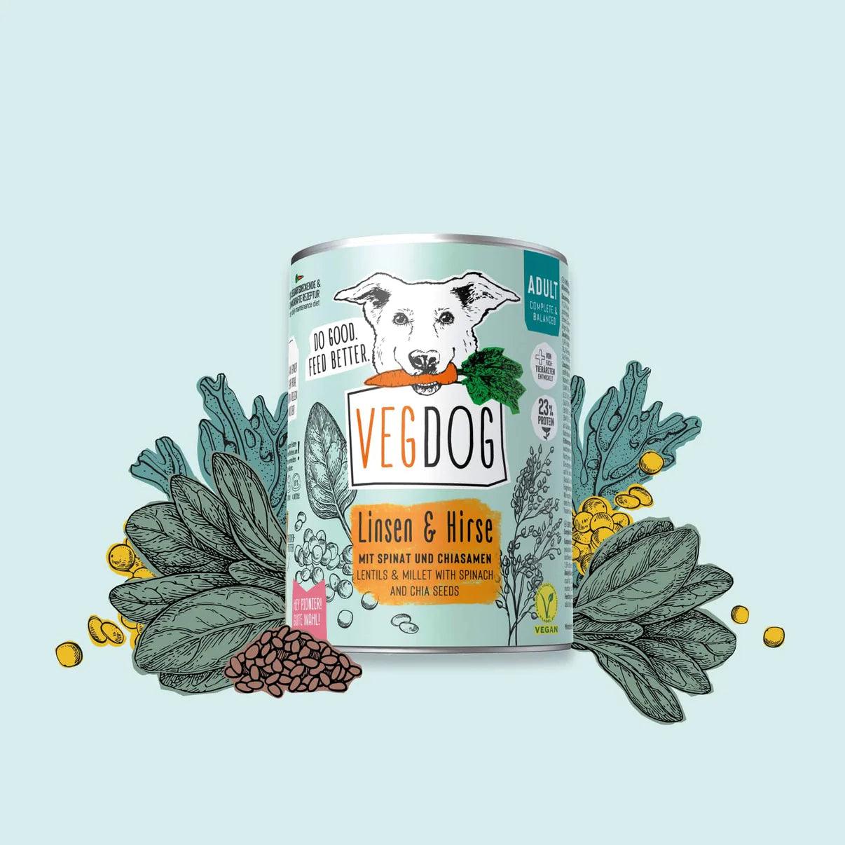VegDog Adult Linsen & Hirse
