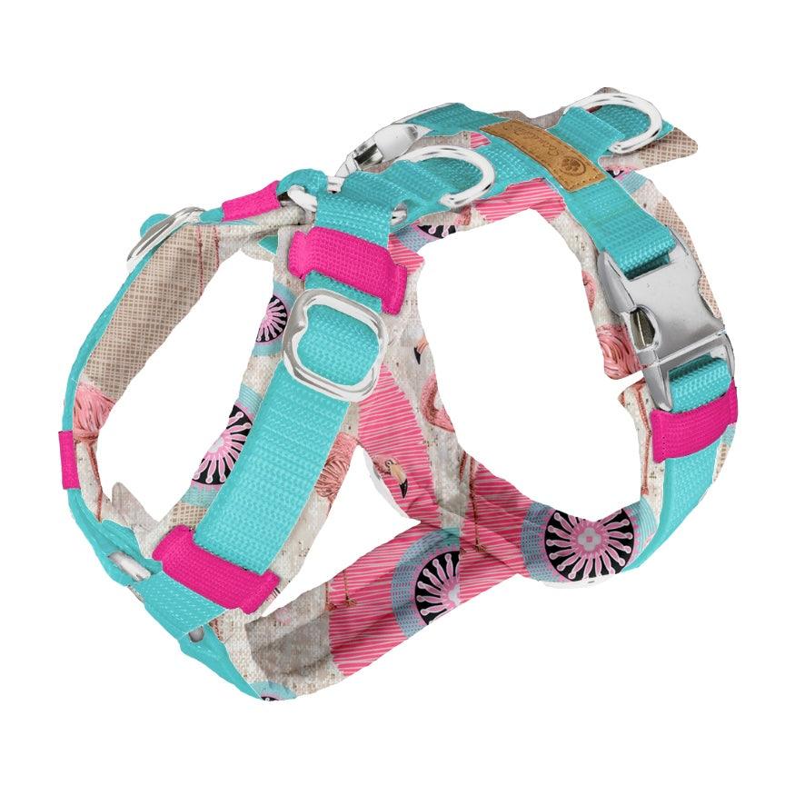 Hundegeschirr Dancing Flamingo von ScandiPaws Alt-Text bearbeiten