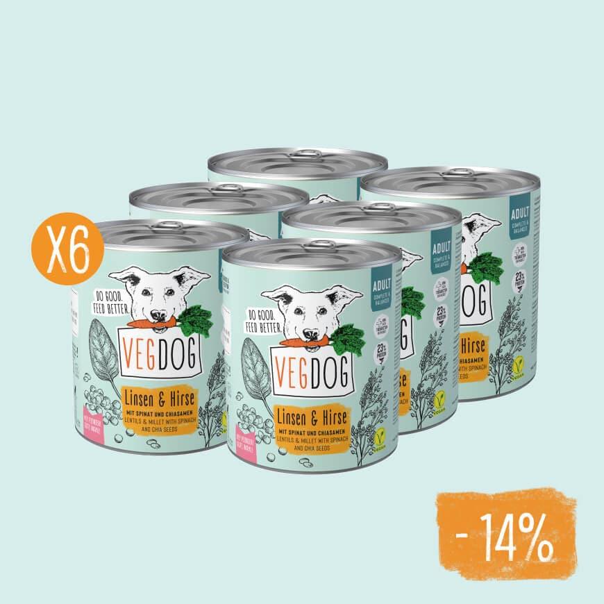 VegDog Adult Linsen & Hirse