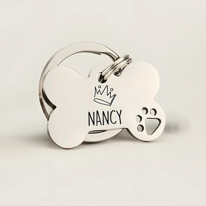 Personalisierte Hundemarke Knochen