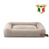 Chill Liam Hundebett in Beige – modernes Hundebett aus 100% recyceltem Premium-Stoff mit einheitlicher Randhöhe, weicher Polsterung und rutschfester Basis.