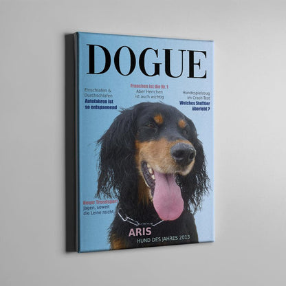 Dogue personalisierte Hundeleinwand
