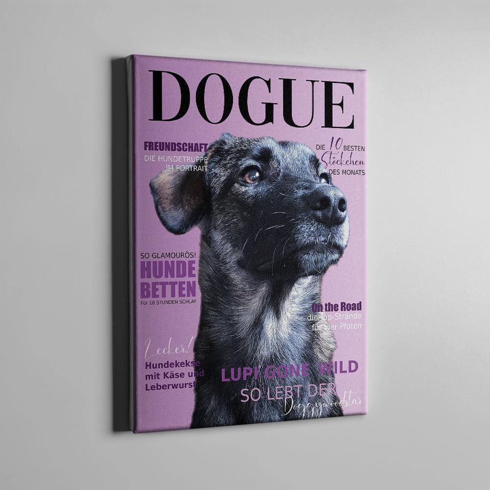 Dogue personalisierte Hundeleinwand