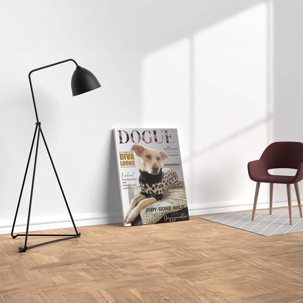 Dogue personalisierte Hundeleinwand