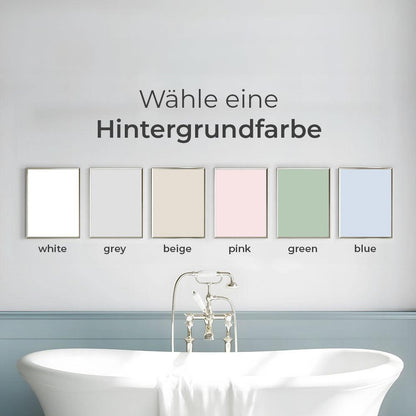 Toilett personalisierte Hundeleinwand