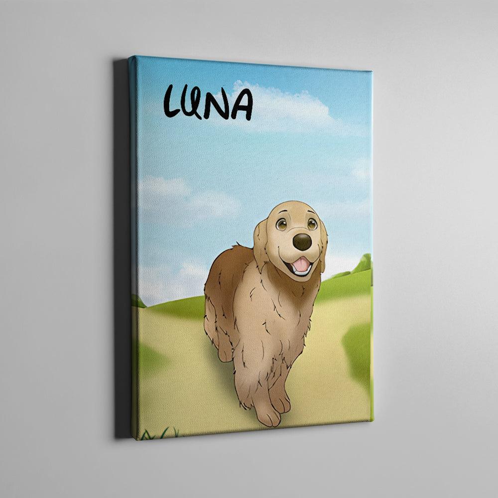 Disney personalisierte Hundeleinwand