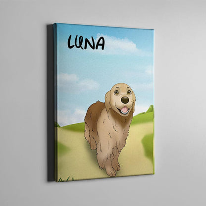 Disney personalisierte Hundeleinwand