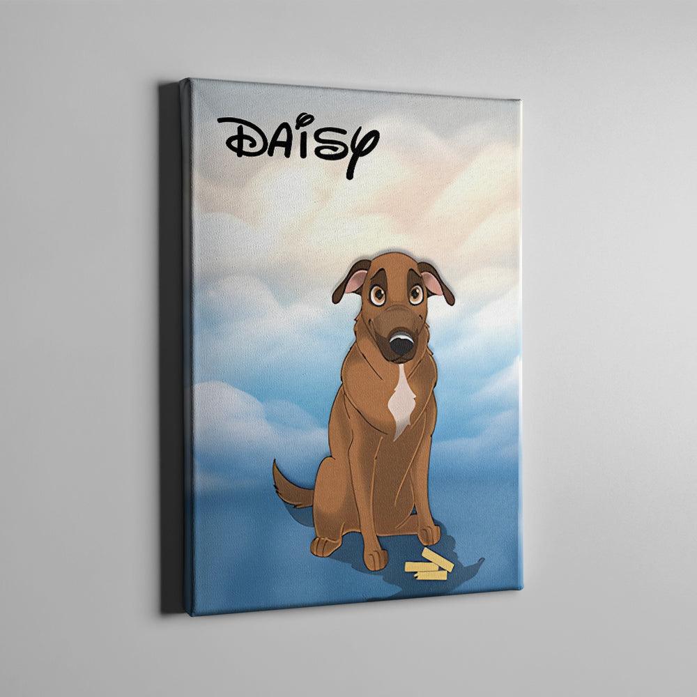 Disney personalisierte Hundeleinwand