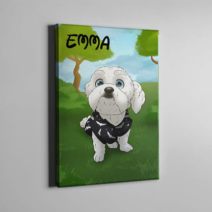 Disney personalisierte Hundeleinwand